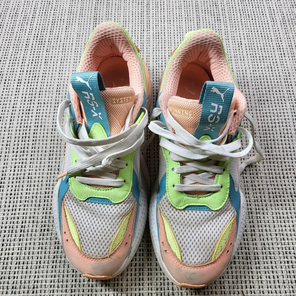 PUMA RS-X Shoes Womens Size 9.5 Multicolor‎ Running Athletic Sneakers 384649-03
